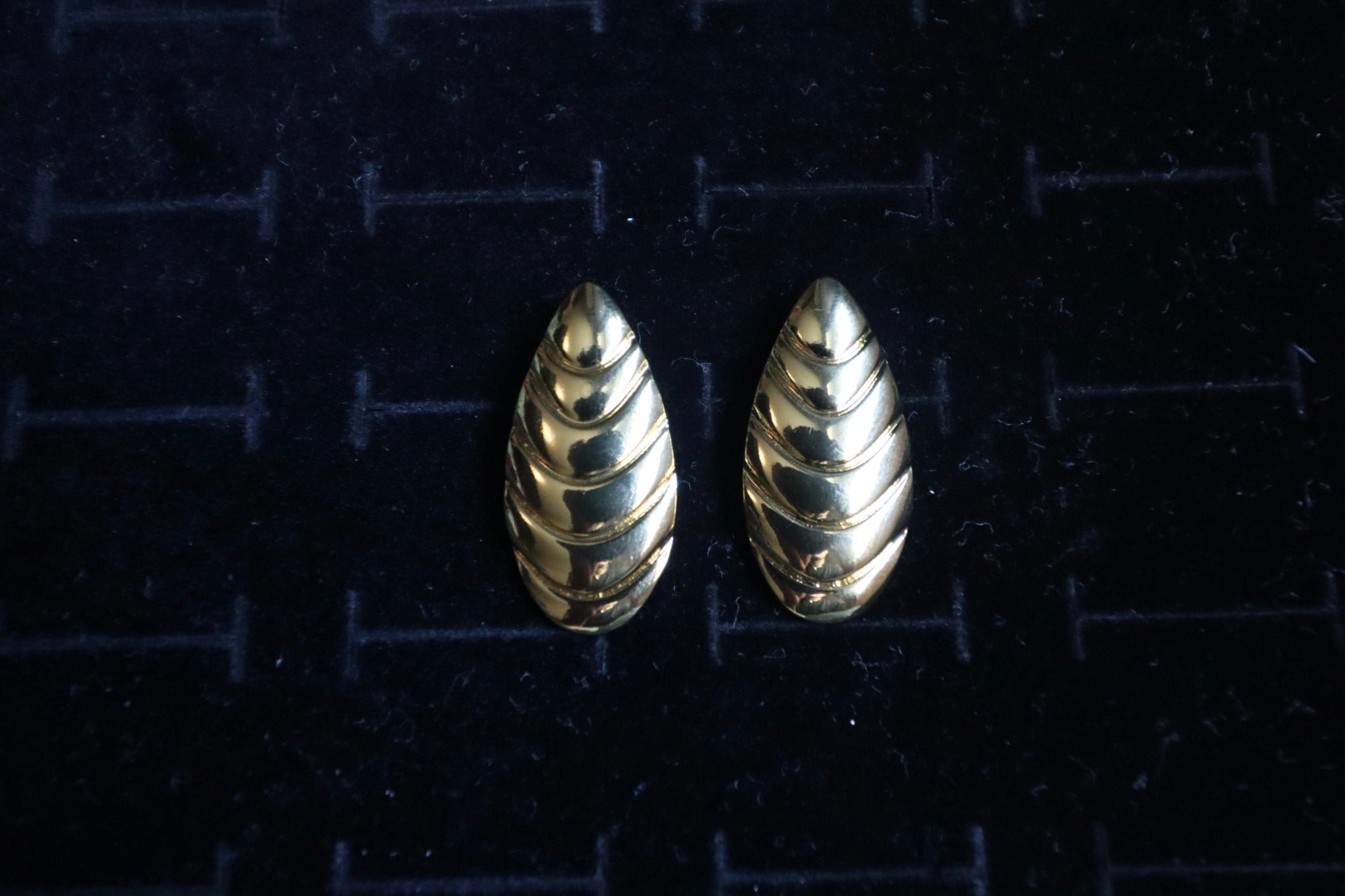 Shell Drop Stud Earrings