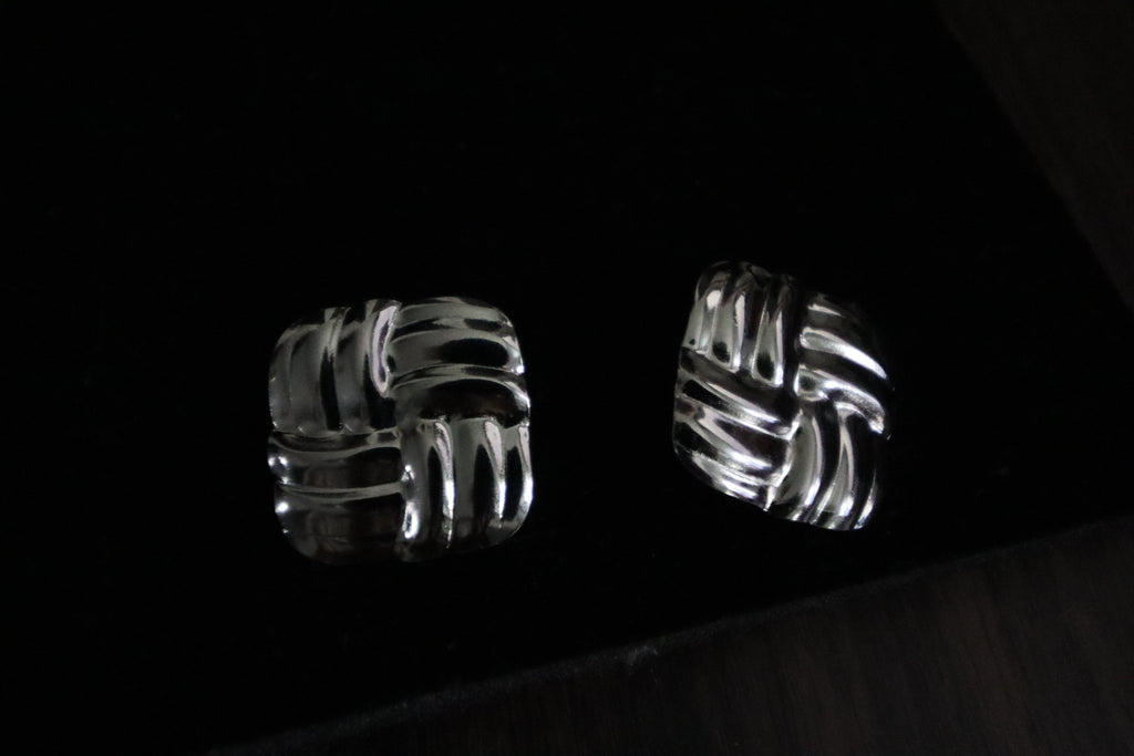 Woven Knot Stud Earrings