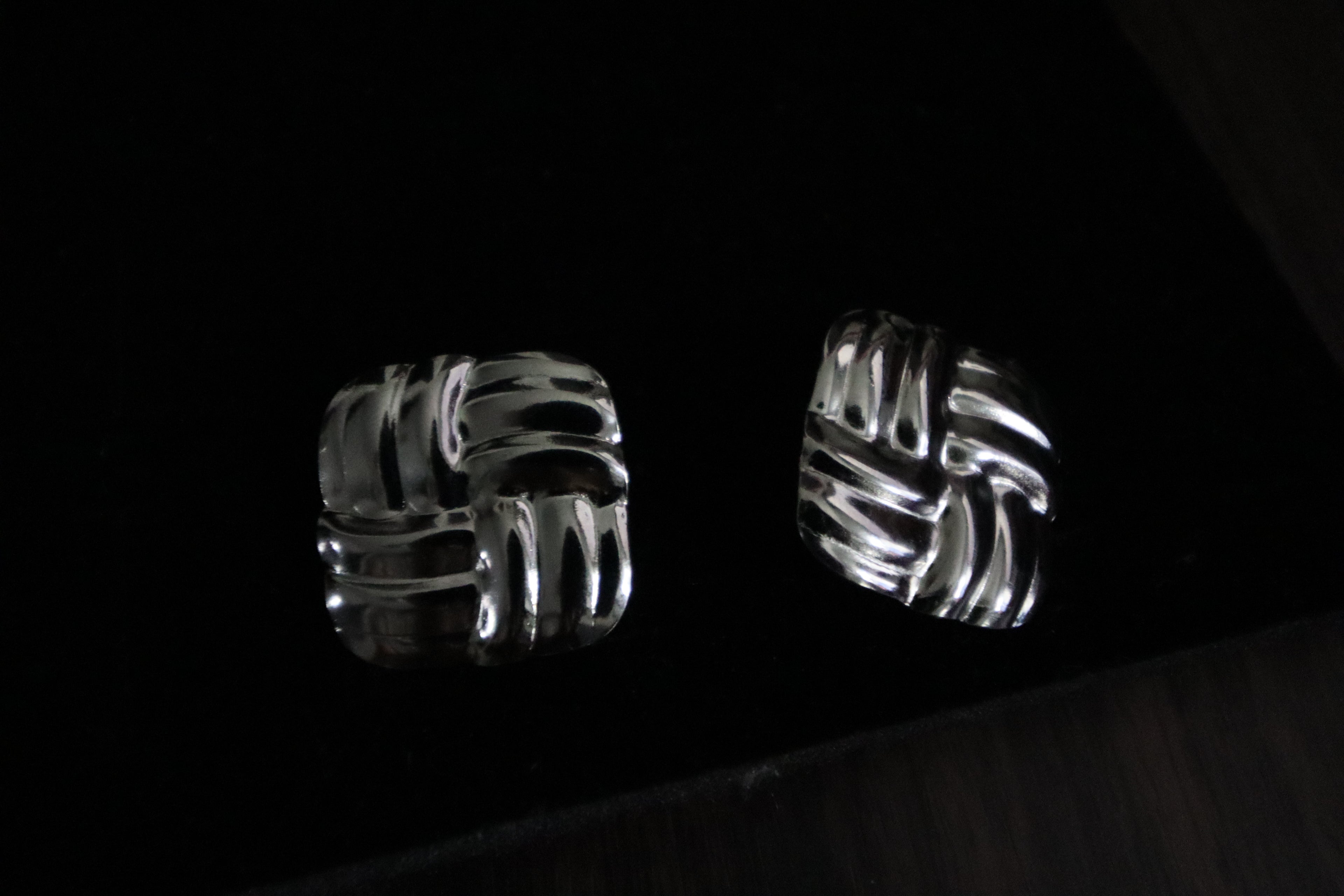 Woven Knot Stud Earrings